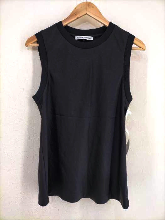 T by Alexander Wang(ティーバイアレキサンダーワン) WASH&GO WOVEN SLEEVELESS TEE サテン地ノースリーブ メンズ JPN：S JPN：S
