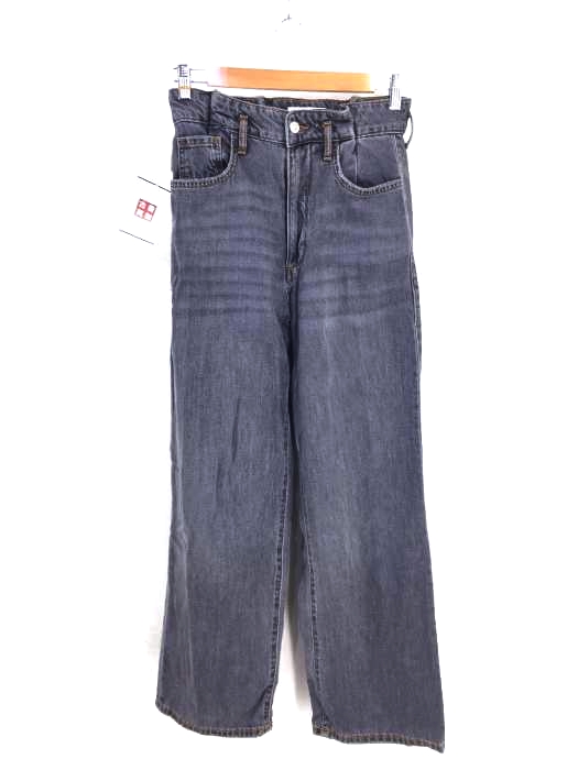 ZARA（ザラ） タックデザイン デニムワイドパンツ レディース パンツ デニム