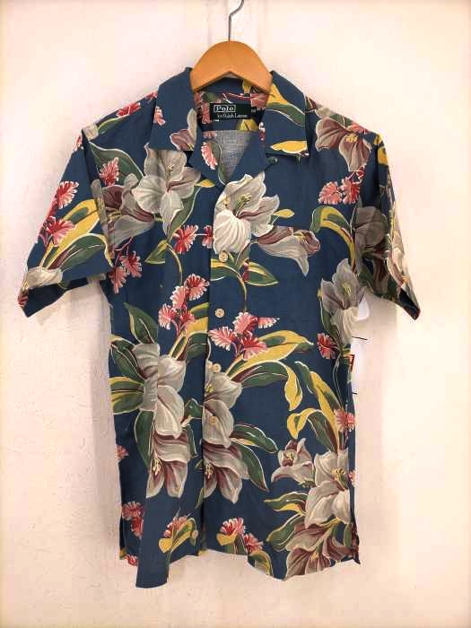 Polo by RALPH LAUREN(ポロバイラルフローレン) コットンリネン アロハシャツ メンズ  150