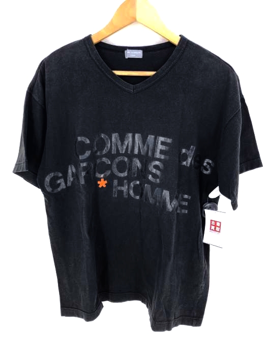 COMME des GARCONS HOMME(コムデギャルソンオム) ブランドロゴプリント Vネック メンズ 表記無 表記無