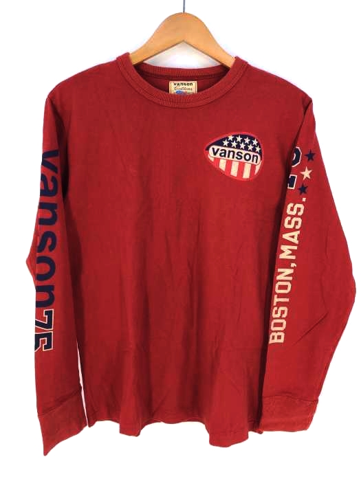 VANSON（バンソン） クルーネックカットソー メンズ トップス Tシャツ・カットソー