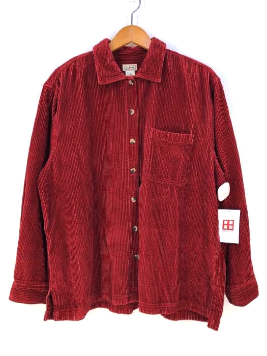 L.L.Bean(エルエルビーン) ボックスシルエット コーデュロイシャツ レディース アウター ジャケット