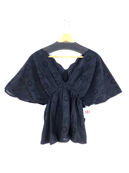 Ray BEAMS（レイビームス） コットン レース シシュウ Vネック ブラウスカラー レディース トップス シャツ・ブラウス