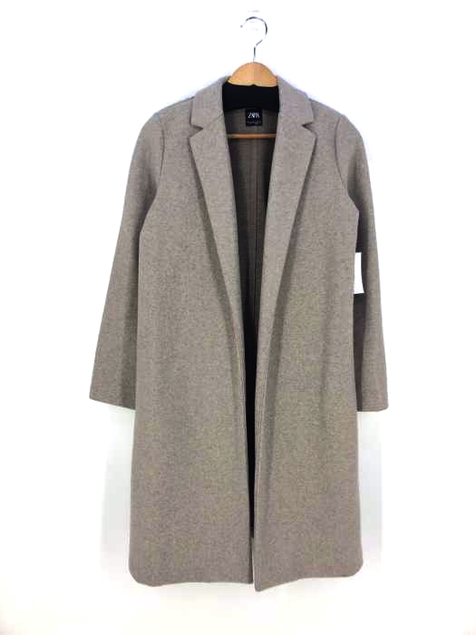 ZARA(ザラ) ボタンレスチェスターコート レディース アウター コート