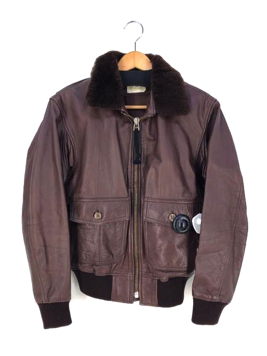 USED古着(ユーズドフルギ) bomber jack typeg1 カウレザーフライトジャケット メンズ US：40 US：40