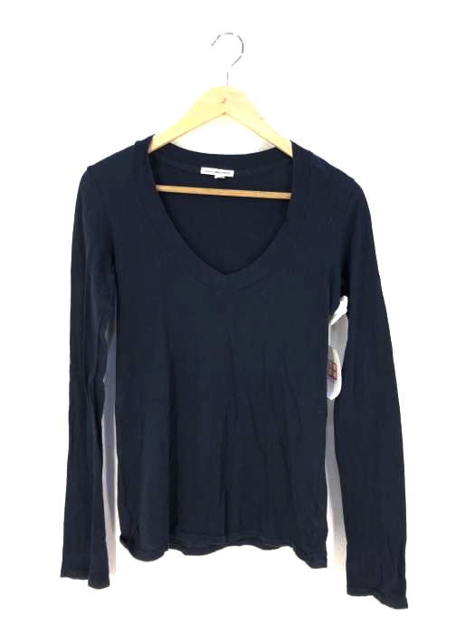 JAMES PERSE（ジェームスパース） ベーシック Vネック長袖Tシャツ  レディース トップス Tシャツ・カットソー