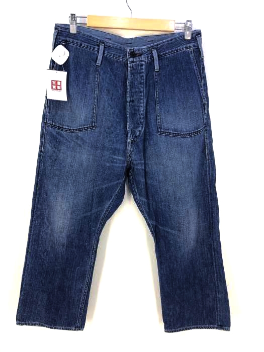 CANTON OVERALLS(キャントンオーバーオールズ) 9oz Original Selvedge Indigo Denim ARMY Type Trousers With Button メンズ パンツ デニム