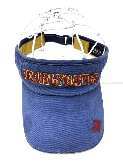 PEALY GATES（パーリーゲイツ） ロゴ刺繍 メンズ 帽子 サンバイザー