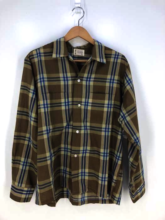 TOWN CRAFT(タウンクラフト) チェックシャツ 開襟 メンズ トップス カジュアルシャツ