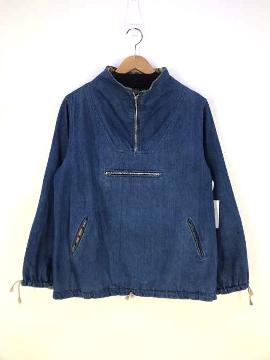 USED古着(ユーズドフルギ) ORSELLI JEANS ハーフジッププルオーバー デニムアノラックパーカー メンズ 表記無 表記無