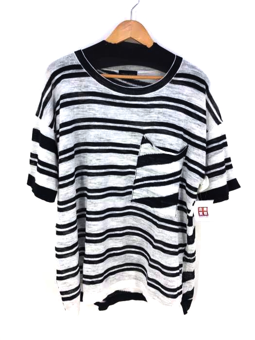 ROBERTO COLLINA（ロベルトコリーナ） リネン混 ボーダーカットソー レディース トップス Tシャツ・カットソー