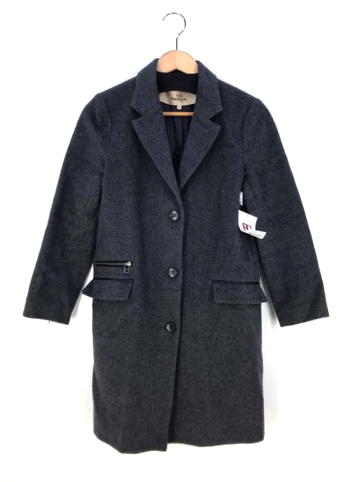 ザ パーラー THE PARLOR ジップデザインチェスターコート レディース JPN：38 JPN：38