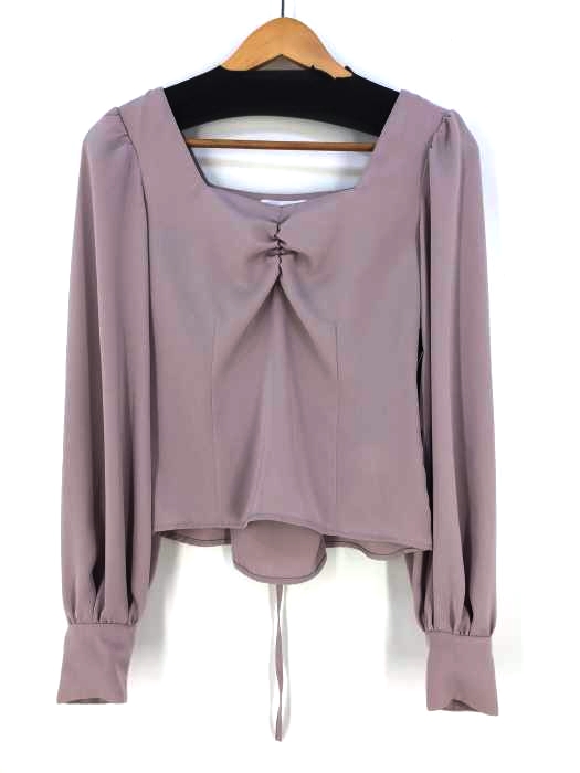 rienda（リエンダ） BackレースアップTOP レディース トップス シャツ・ブラウス