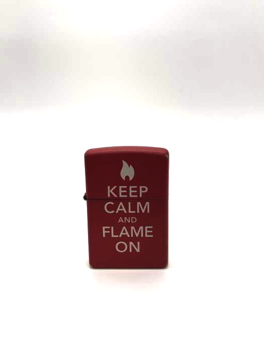 ZIPPO（ジッポ） KEEP CALM AND FLAME ON メンズ ファッション雑貨 その他ファッション雑貨