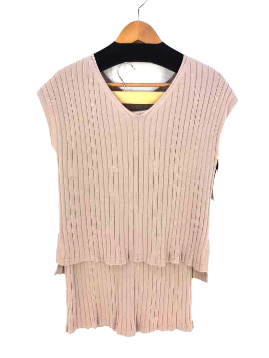 NATURAL BEAUTY BASIC(ナチュラルビューティーベーシック) サマーリブニットセットアップ レディース JPN：M JPN：M