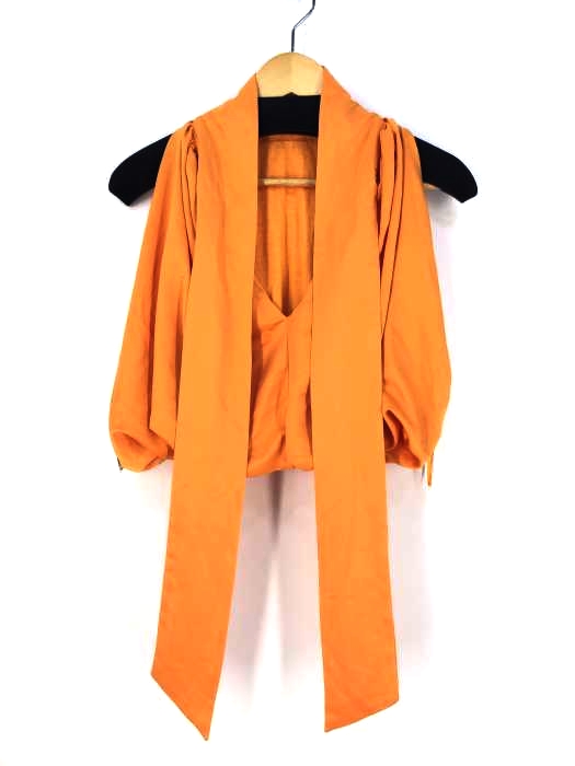 ZARA(ザラ) ノースリーブ リボンカラーブラウス レディース import：S import：S