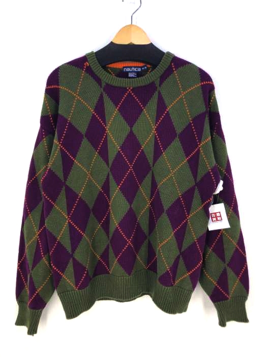 nautica（ノーティカ） 90S アーガイル柄コットンニット メンズ トップス ニット・セーター