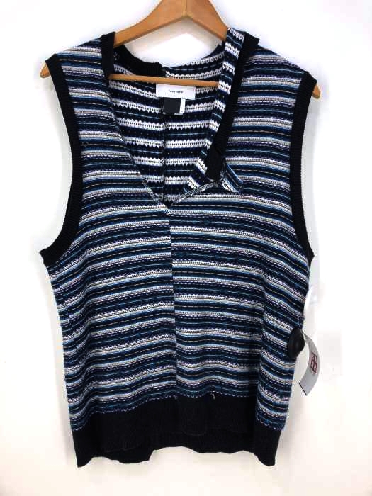 FACETASM(ファセッタズム) Inside out knit vest pink メンズ 3