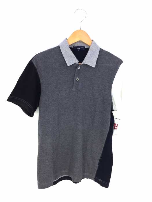 COMME des GARCONS HOMME (コムデギャルソンオム) AD2008 配色切替ポロシャツ メンズ トップス ポロシャツ