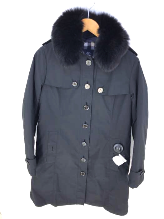 BURBERRY LONDON(バーバリーロンドン) ファーコート 裏地ノバチェック ダウンライナー レディース UK：40 UK：40