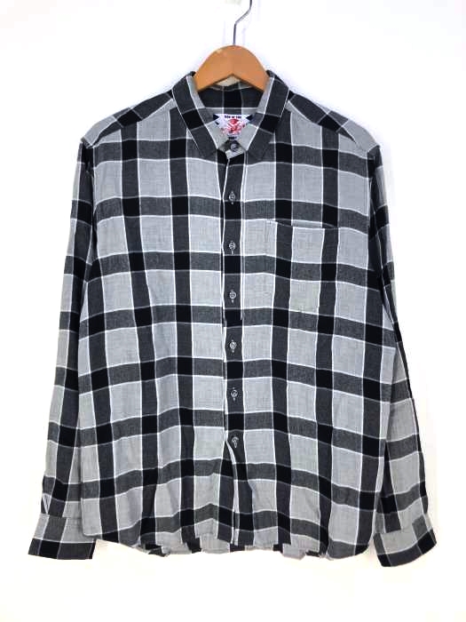 SON OFTHE CHEESE（サノバチーズ）  PULL CHECK SHIRTS メンズ トップス カジュアルシャツ