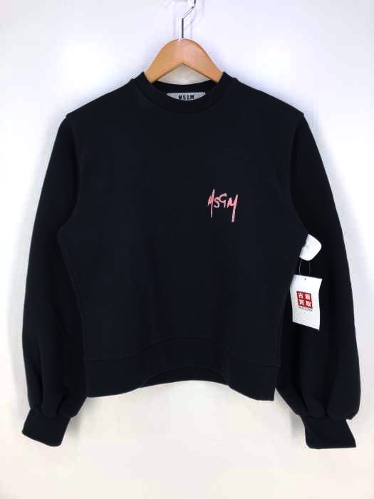 MSGM（エムエスジーエム） ロゴ刺繍クルーネックスウェット レディース トップス スウェット・トレーナー