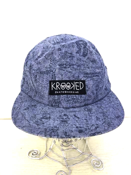 KROOKED（クルキッド） 総柄ジェットキャップ メンズ 帽子 キャップ