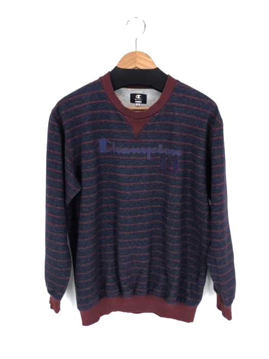 チャンピオン Champion ロゴプリント ボーダースウェット メンズ JPN：M JPN：M