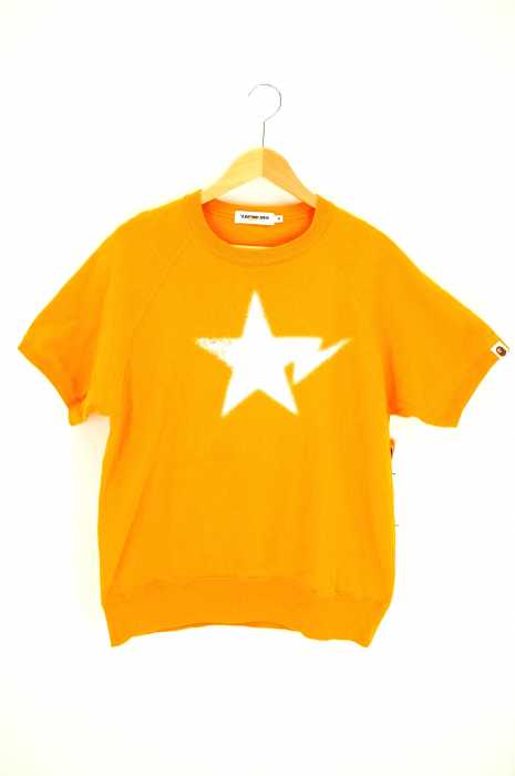 A BATHING APE （アベイシングエイプ） スターロゴ スウェットカットソー Tシャツ メンズ トップス Tシャツ・カットソー