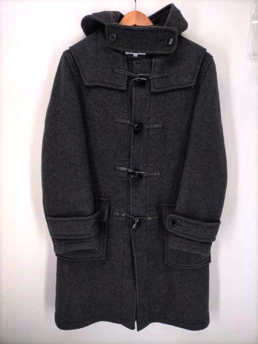 LEFT WING(レフトウィング) Made in England 裏地チェック メルトンダッフルコート レディース ONE SIZE ONE SIZE
