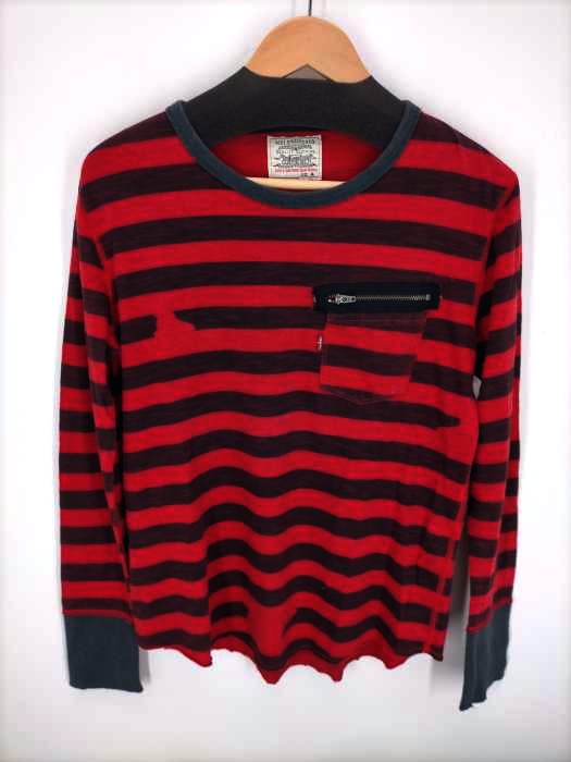 Levi‘s(リーバイス) ボーダーポケットロングTシャツ メンズ JPN：M JPN：M