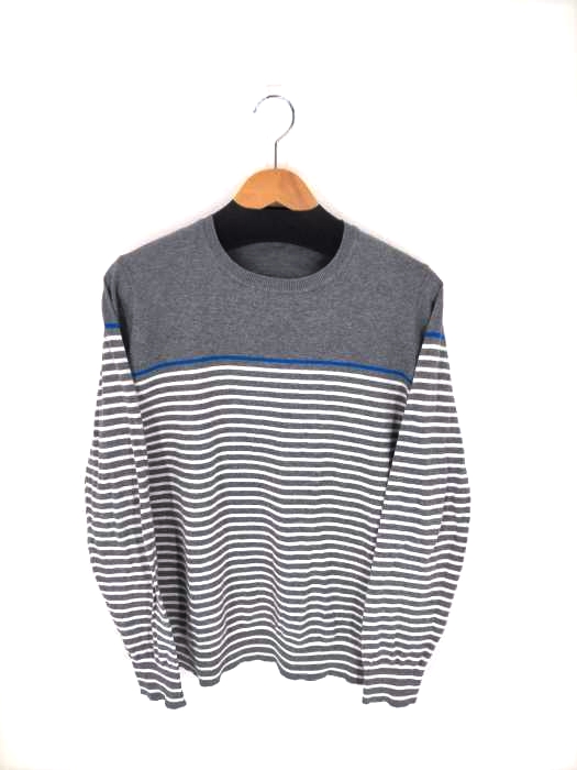 ユニフォームエクスペリメント uniform experiment MILANO COTTON L/S BORDER CREW KNIT メンズ JPN：3 JPN：3