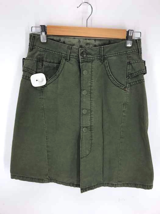 G-STAR RAW(ジースターロー) ボタンフライリネン混ミニスカート レディース  26