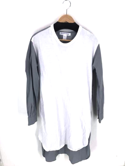 COMME des GARCONS SHIRT(コムデギャルソンシャツ) カットソードッキング プルオーバー ロングシャツ メンズ JPN：M JPN：M
