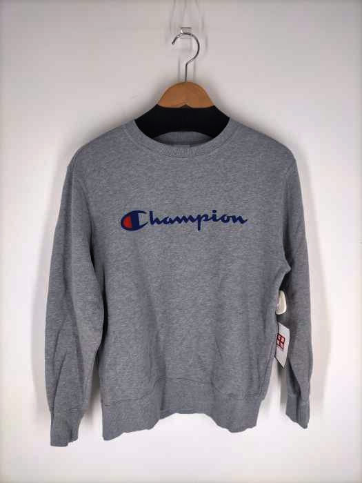 Champion(チャンピオン) プリントロゴ クルーネック スウェット 裏起毛 メンズ トップス スウェット・トレーナー