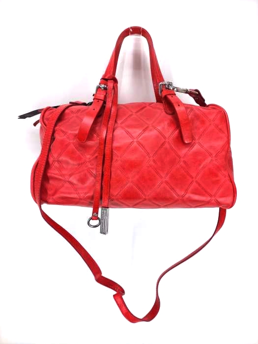 GIANNI CHIARINI(ジャンニキャリーニ) 2WAY 型押しレザーショルダーバッグ レディース バッグ ショルダー