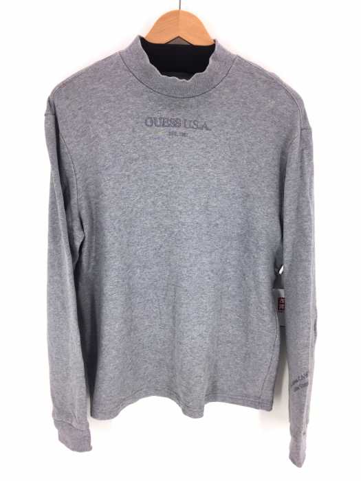 GUESS(ゲス) USA LOGO MOCKNECK SWEAT スウェットトレーナー メンズ JPN：M JPN：M
