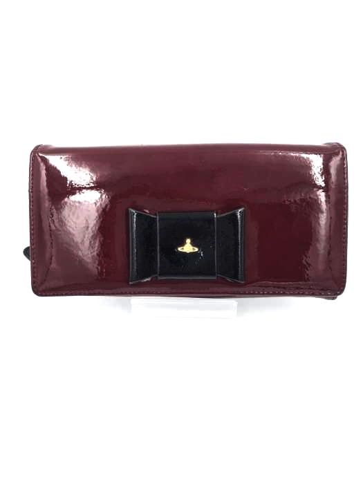 Vivienne Westwood LONDON(ヴィヴィアンウエストウッドロンドン) リボンデザインエナメルレザー長財布 レディース 表記無 表記無