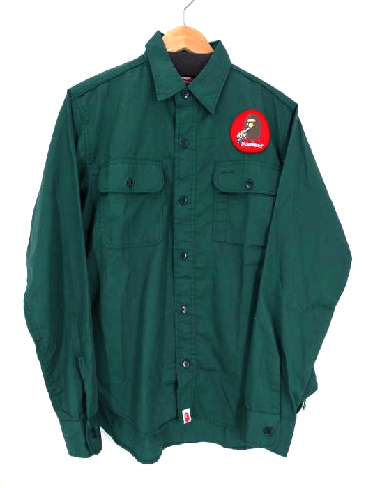 A BATHING APE(アベイシングエイプ) UNIFORM WORK SHIRT メンズ JPN：L JPN：L