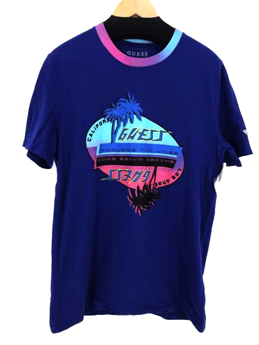 GUESS los angeles(ゲスロサンゼルス) 半袖 プリントクルーネックシャツ メンズ import：S import：S