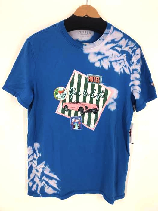 GUESS los angeles（ゲスロサンゼルス） 半袖 タイダイ柄 クルーネックシャツ メンズ トップス Tシャツ・カットソー