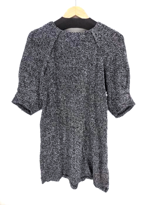 Haat ISSEY MIYAKE(ハート イッセイミヤケ) パイル地ノーカラーワンピース レディース JPN:2 JPN:2