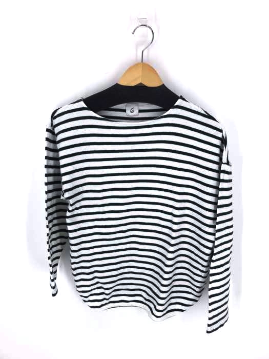 6 BEAUTY & YOUTH UNITED ARROWS(ロクビューティーアンドユースユナイテッドアローズ) BORDER ASYMMETRY PULLOVER レディース トップス Tシャツ・カットソー