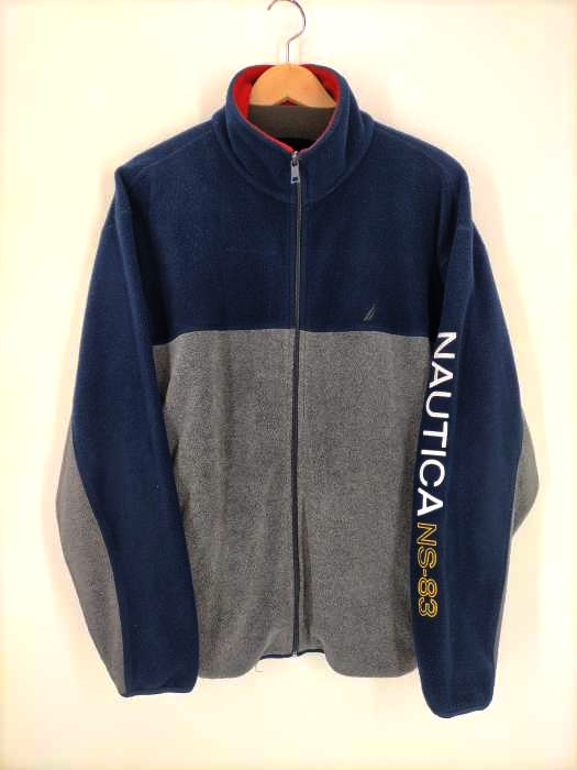 ノーティカ NAUTICA 90s ロゴ刺繍フリースジャケット NS83 メンズ JPN：M JPN：M