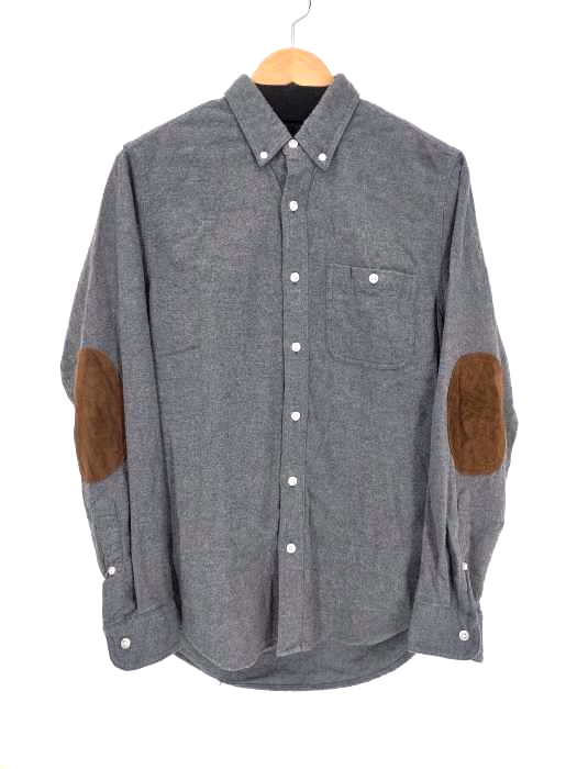J.CREW(ジェイクルー) エルボーパッチ ボタンダウンネルシャツ メンズ import：S import：S