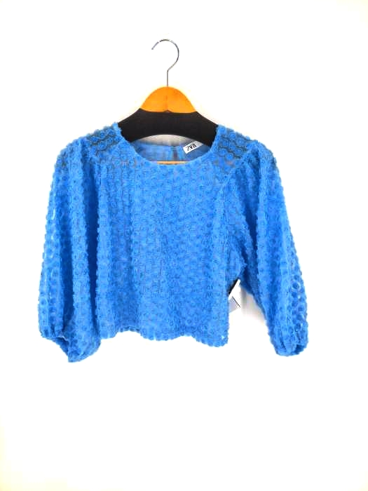 ZARA(ザラ) 花柄チュールトップ レディース import：S import：S