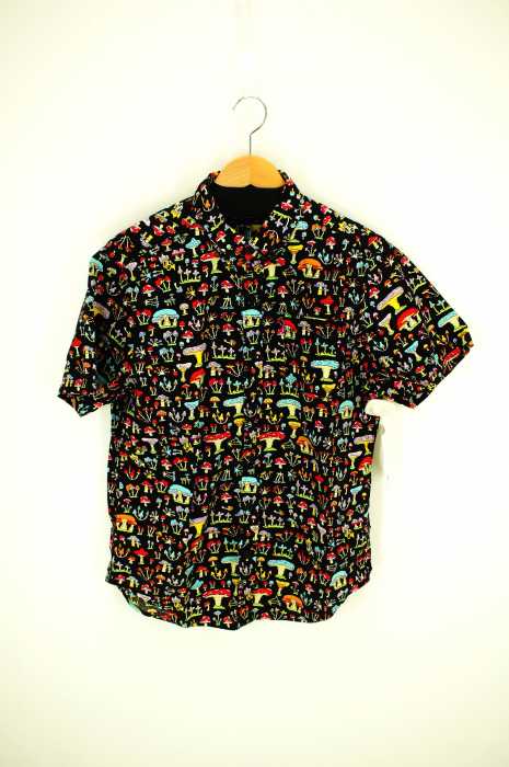MISHKA（ミシカ） キノコプリント ボタンダウン メンズ トップス カジュアルシャツ