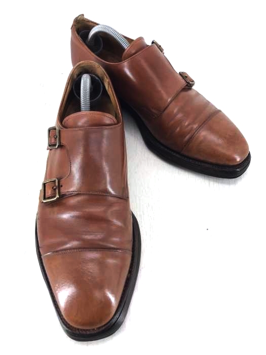 クロケットアンドジョーンズ CROCKETT&JONES ダブルモンクシューズ メンズ US：9 US：9