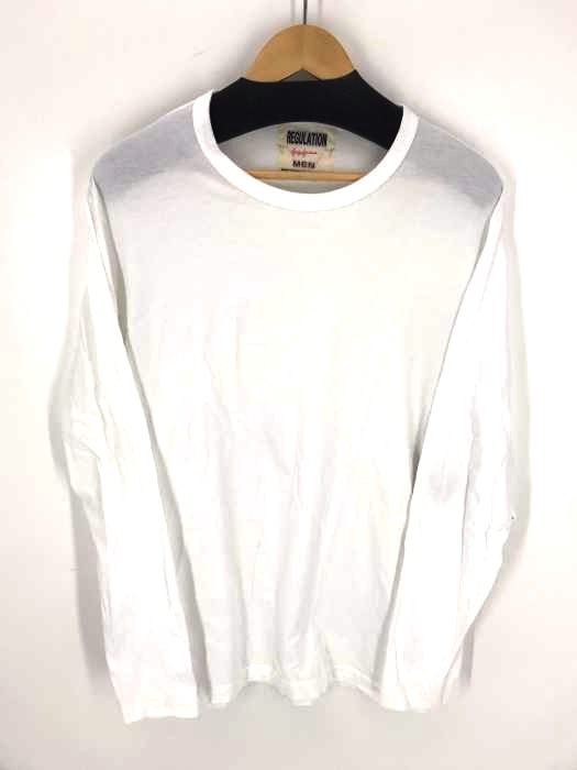 REGULATION Yohji Yamamoto MEN(レギュレーション ヨウジヤマモトメン) プリントスリーブ クルーネックTシャツ メンズ JPN：3 JPN：3
