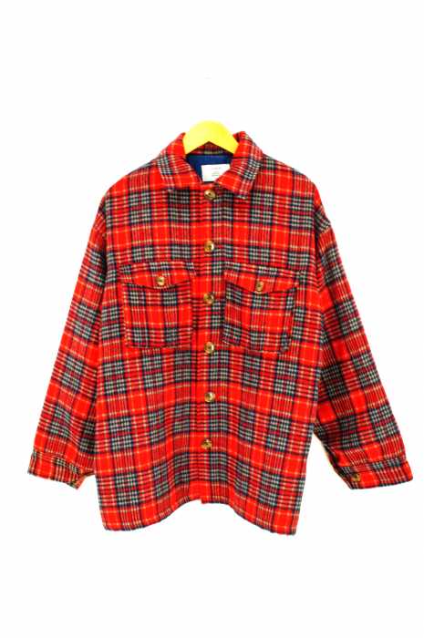 jouetie （ジュエティ） ウールライクシャツジャケット　レッド　コート　19aw　 レディース アウター ジャケット
